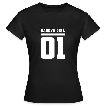 Daddy's Girl 01 fête des pères père fille partenaire look - T-shirt Femme - noir - Devant - AI Model Female 172 dark (172cm)