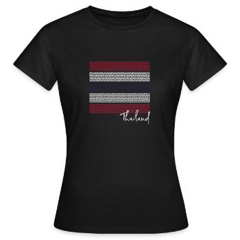 Thaïlande - T-shirt Femme - noir - Devant - AI Model Female 172 dark (172cm)