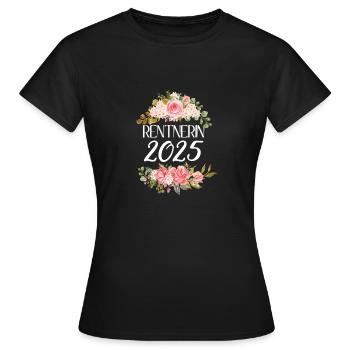 rentnerin 2025 - Frauen T-Shirt - Schwarz - Vorne - AI Model Female 172 dark (172cm)