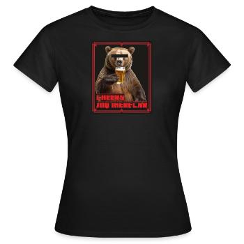 Cheers Motherfckr - Women's T-Shirt - black - Front - AI Model Female 172 dark (172cm)