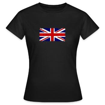 Drapeau britannique Vintage - T-shirt Femme - noir - Devant - AI Model Female 172 dark (172cm)