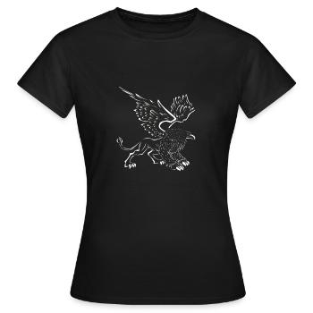 Griffon - T-shirt Femme - noir - Devant - AI Model Female 172 dark (172cm)