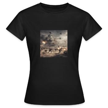 Gaming2 - Frauen T-Shirt - Schwarz - Vorne - AI Model Female 172 dark (172cm)
