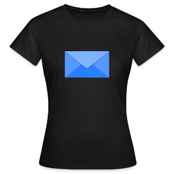 Brief - Frauen T-Shirt - Schwarz - Vorne - AI Model Female 172 dark (172cm)
