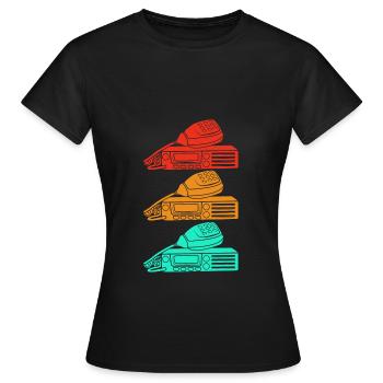 Amateurfunk Radio Antenne - Frauen T-Shirt - Schwarz - Vorne - AI Model Female 172 dark (172cm)