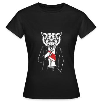 Werwolf - Frauen T-Shirt - Schwarz - Vorne - AI Model Female 172 dark (172cm)
