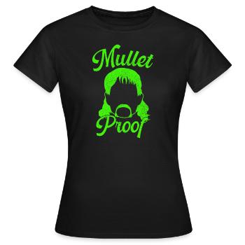 Jeu de mots de mulet rétro à l’épreuve du mulet - T-shirt Femme - noir - Devant - AI Model Female 172 dark (172cm)