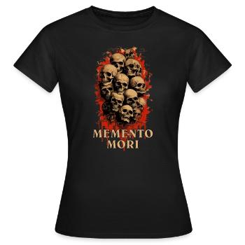 Memento Mori - Life Motto - Women's T-Shirt - black - Front - AI Model Female 172 dark (172cm)