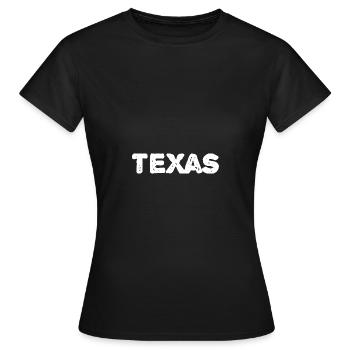 Texas - T-shirt Femme - noir - Devant - AI Model Female 172 dark (172cm)