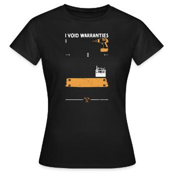I Annule les garanties - Handyman - T-shirt Femme - noir - Devant - AI Model Female 172 dark (172cm)