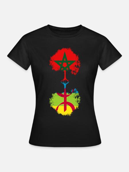 Marokko & Amazigh - Frauen T-Shirt - Schwarz