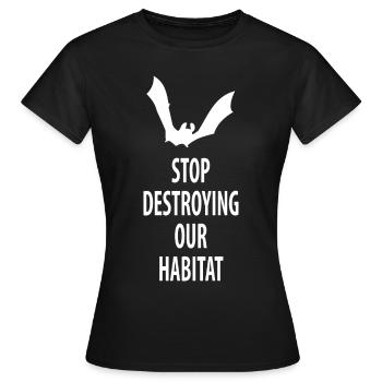 Bat Bats - Women's T-Shirt - black - Front - AI Model Female 172 dark (172cm)