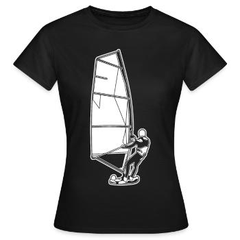 Windsurfers - Women's T-Shirt - black - Front - AI Model Female 172 dark (172cm)