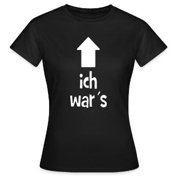 C’était moi - je suis à blâmer - coupable - T-shirt Femme - noir - Devant - AI Model Female 172 dark (172cm)