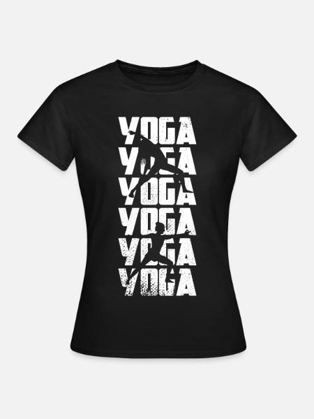 Yoga - Frauen T-Shirt - Schwarz