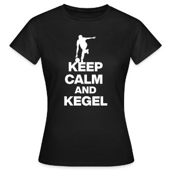 RESTEZ CALMES ET SKITTLES, LES 9 POUVOIRS ! Caniche - T-shirt Femme - noir - Devant - AI Model Female 172 dark (172cm)