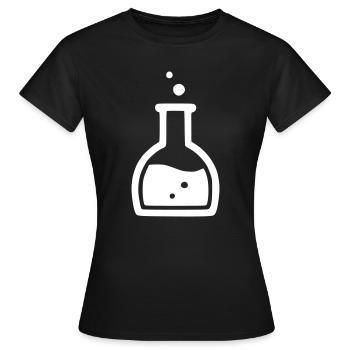 Magie Trank Flasche RPG - Frauen T-Shirt - Schwarz - Vorne - AI Model Female 172 dark (172cm)