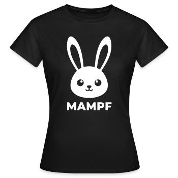 Delicate Bunny Bunny Print - Women's T-Shirt - black - Front - AI Model Female 172 dark (172cm)