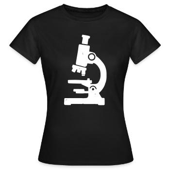 Mikroskop Stempel Textur - Frauen T-Shirt - Schwarz - Vorne - AI Model Female 172 dark (172cm)