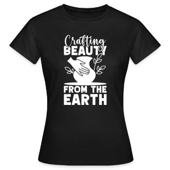 Artistes de la poterie artisanale de la poterie de beauté - T-shirt Femme - noir - Devant - AI Model Female 172 dark (172cm)