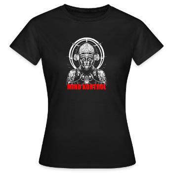 Gedankenkontrolle - Frauen T-Shirt - Schwarz - Vorne - AI Model Female 172 dark (172cm)