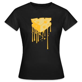 tropfen graffiti schmelzkaese schmelzen spray kaes - Frauen T-Shirt - Schwarz - Vorne - AI Model Female 172 dark (172cm)