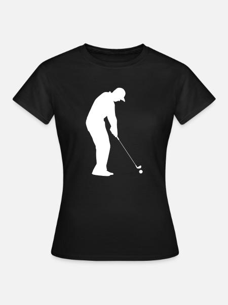 Golf Golfer Golfer Terrain de golf - T-shirt Femme - noir
