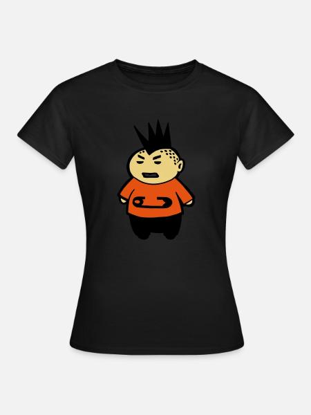 Punk Chibi - Frauen T-Shirt - Schwarz