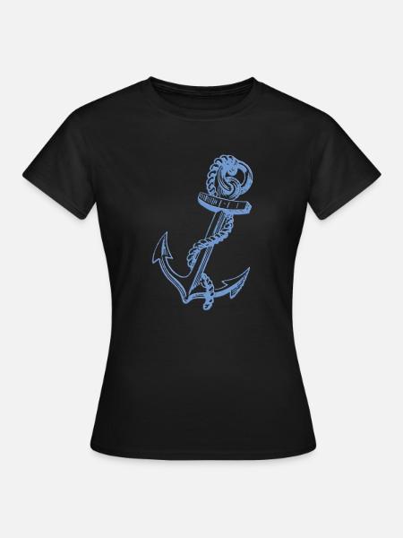 Anker - Frauen T-Shirt - Schwarz