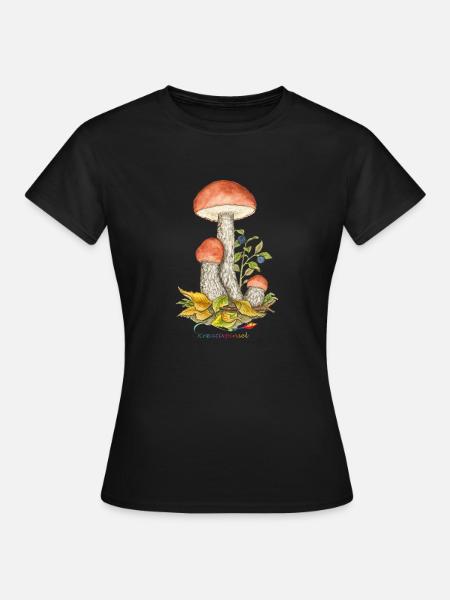Heide-Rotkappe - Frauen T-Shirt - Schwarz