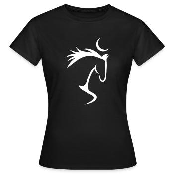 Cheval cheval - T-shirt Femme - noir - Devant - AI Model Female 172 dark (172cm)
