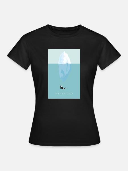 Antarktis - Frauen T-Shirt - Schwarz