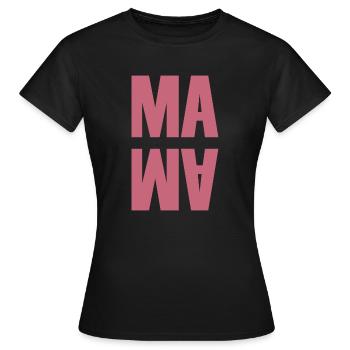 Mom | Mother | Mother’s Day - Women's T-Shirt - black - Front - AI Model Female 172 dark (172cm)