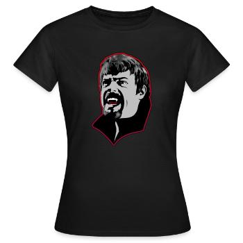 Un homme vampire affamé - rouge - T-shirt Femme - noir - Devant - AI Model Female 172 dark (172cm)