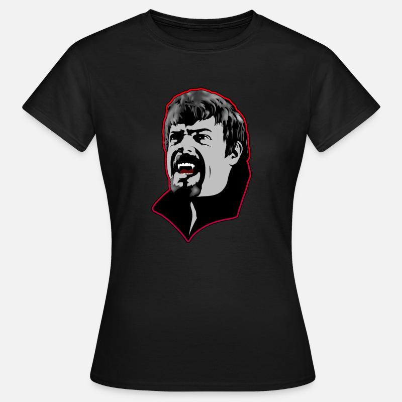 A hungry vampire man - red - Women's T-Shirt - black