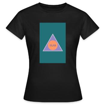 SLAB LOGO - Frauen T-Shirt - Schwarz - Vorne - AI Model Female 172 dark (172cm)