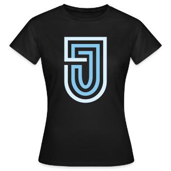 J Marque de vêtements - T-shirt Femme - noir - Devant - AI Model Female 172 dark (172cm)