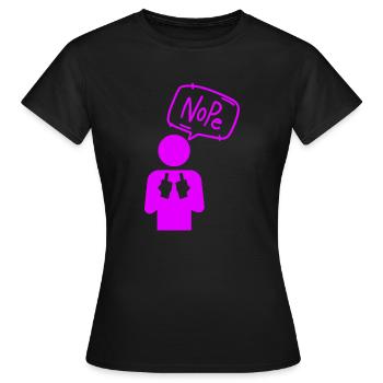 Nope - Women's T-Shirt - black - Front - AI Model Female 172 dark (172cm)