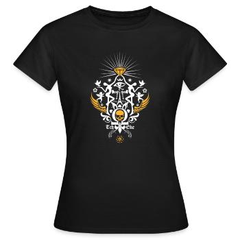 paris Je t'aime - T-shirt Femme - noir - Devant - AI Model Female 172 dark (172cm)