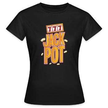 Jackpot Casino Gamble Luck - Women's T-Shirt - black - Front - AI Model Female 172 dark (172cm)