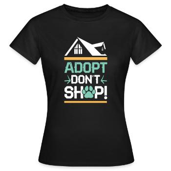 Animaux de bien-être animal - T-shirt Femme - noir - Devant - AI Model Female 172 dark (172cm)