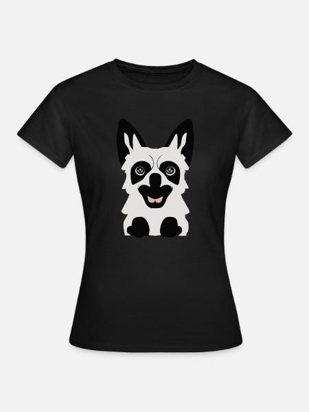 Kleiner niedlicher Baby Hund - Frauen T-Shirt - Schwarz
