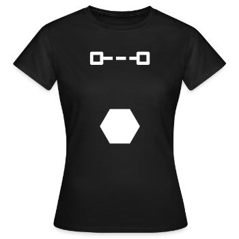 Choc - T-shirt Femme - noir - Devant - AI Model Female 172 dark (172cm)