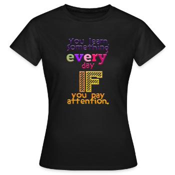 Remise des diplômes de la classe 2024 Fête de remise des diplômes du lycée - T-shirt Femme - noir - Devant - AI Model Female 172 dark (172cm)