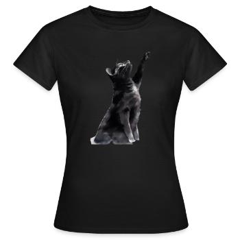Black Cat Dreams - Frauen T-Shirt - Schwarz - Vorne - AI Model Female 172 dark (172cm)