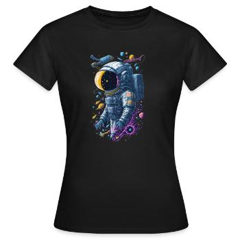 Astronaute - T-shirt Femme - noir - Devant - AI Model Female 172 dark (172cm)