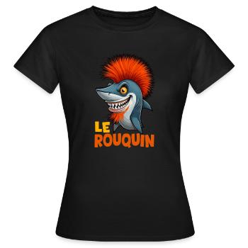 Le rouquin - T-shirt Femme - noir - Devant - AI Model Female 172 dark (172cm)