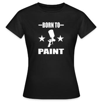 Lackierer - Frauen T-Shirt - Schwarz - Vorne - AI Model Female 172 dark (172cm)