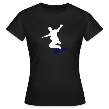 Skater - T-shirt Femme - noir - Devant - AI Model Female 172 dark (172cm)