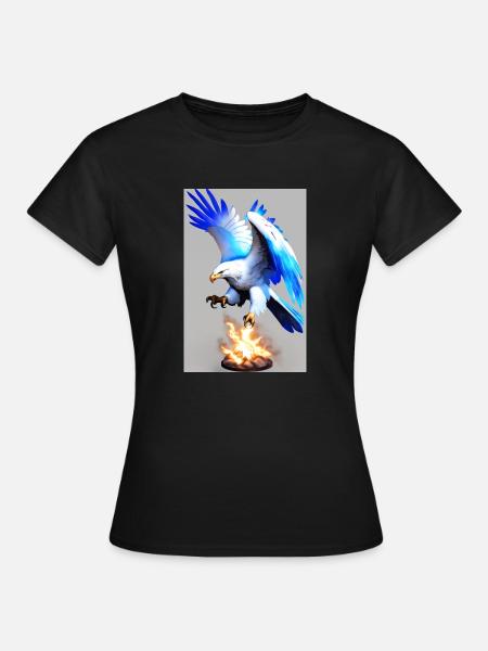 White Animals Adler - Frauen T-Shirt - Schwarz
